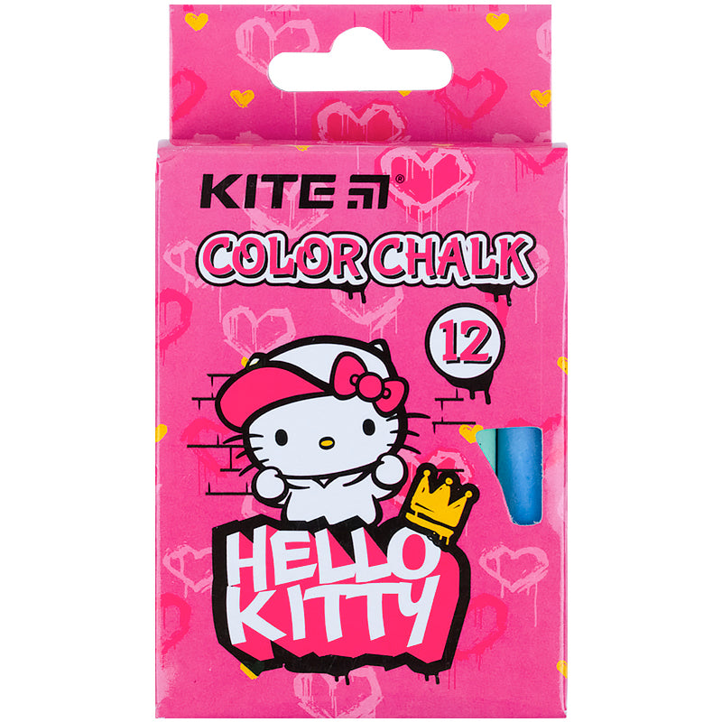 Крейда кольорова Kite Jumbo Hello Kitty HK21-075, 12 штук