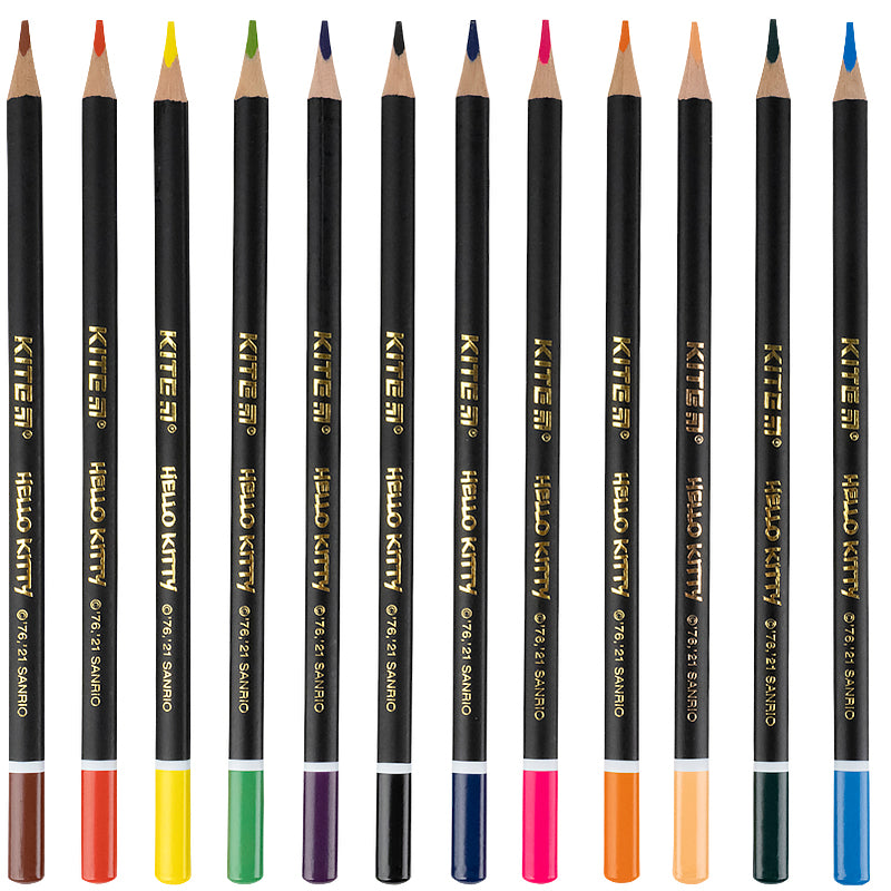 Карандаши цветные трёхгранные Kite Hello Kitty HK21-058 12 шт.