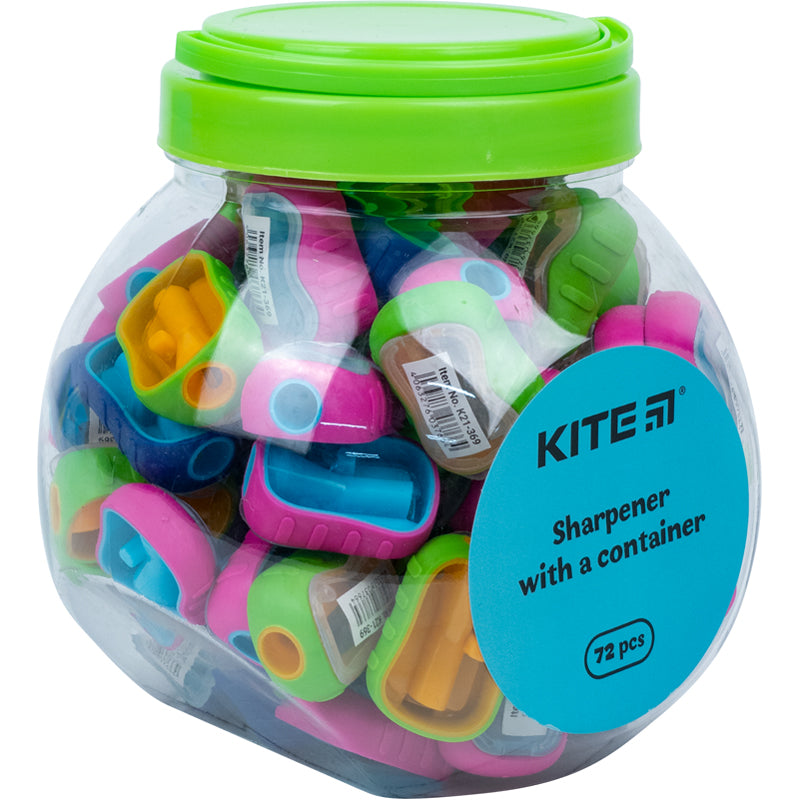 Точилка с контейнером Kite Joy K21-369, ассорти