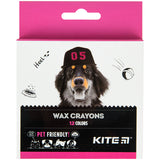 Крейда воскова Kite Dogs K22-070, 12 кольорів Крейда воскова Kite Dogs K22-070, 12 кольорів