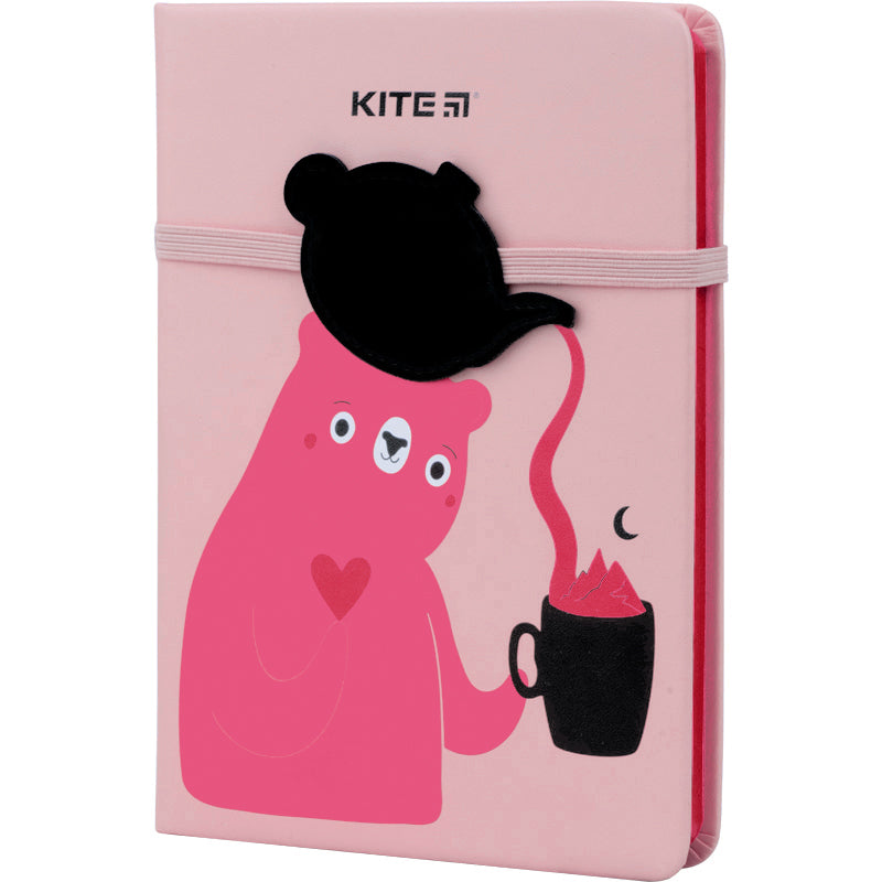 Блокнот Kite Pink Bear K22-464-1, В6, 96 аркушів, клітинка