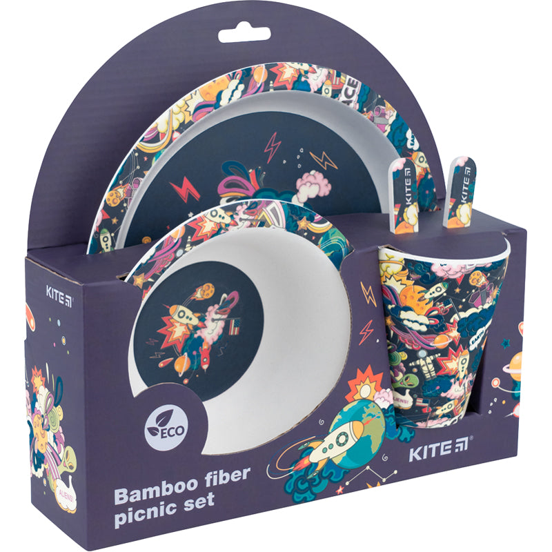Набор посуды из бамбука Kite Space K22-313-01, 5 предметов