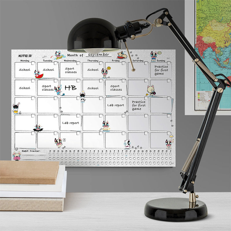 Планер настенный на месяц Kite Funny dogs K22-470-3, А3