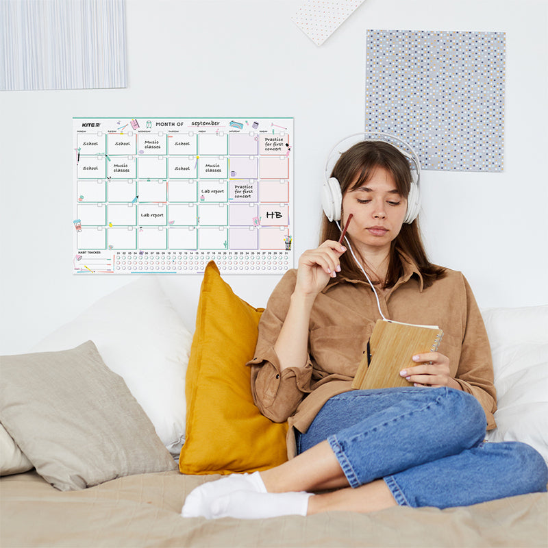 Планер настенный на месяц Kite Lady K22-470-4, А3