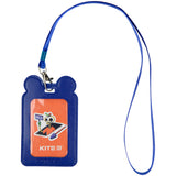 Бейдж вертикальный Kite K22-296-02, на шнурке, синий Бейдж вертикальный Kite K22-296-02, на шнурке, синий
