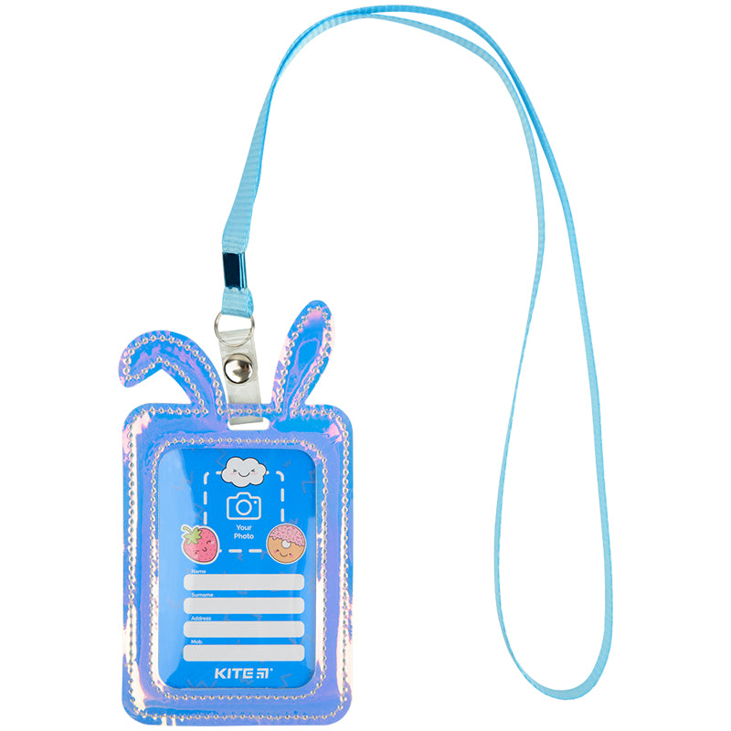 Бейдж Kite Bunny K22-449-01, с голографическим эффектом, фиолетовый