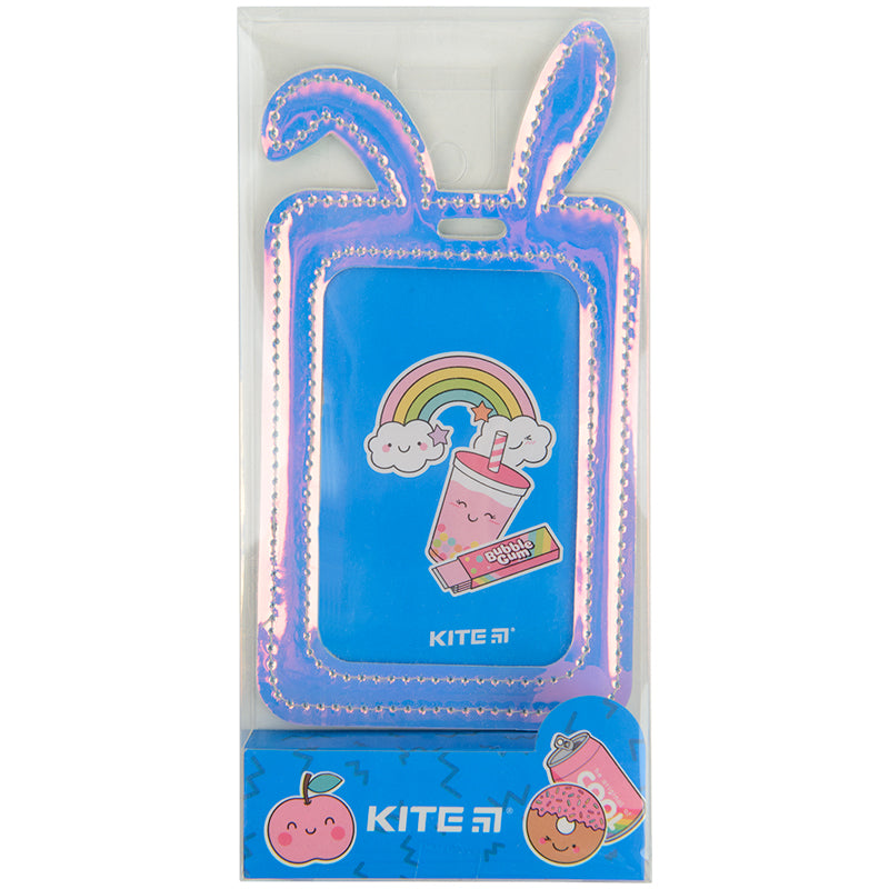Бейдж Kite Bunny K22-449-01, с голографическим эффектом, фиолетовый