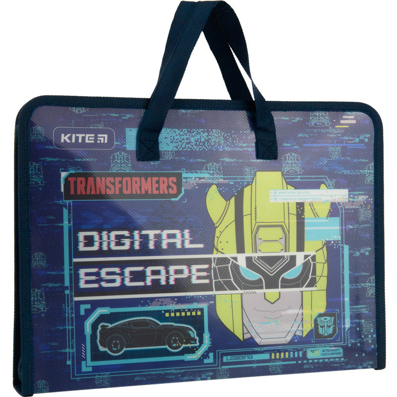 Папка-портфель на блискавці Kite Transformers TF22-202, 1 відділення, A4