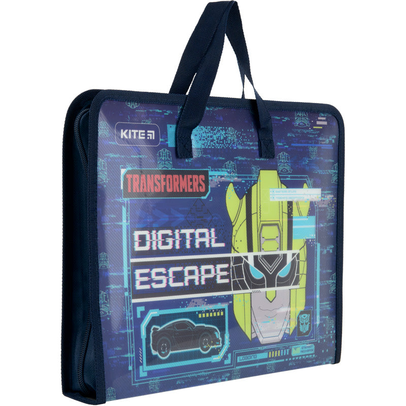 Папка-портфель на блискавці Kite Transformers TF22-202, 1 відділення, A4