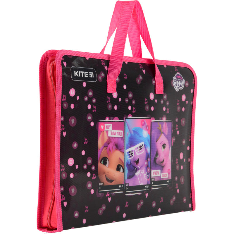 Папка-портфель на молнии Kite My Little Pony LP22-202, 1 отделение, A4