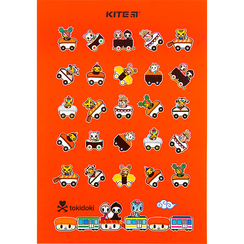 Блокнот-планшет Kite tokidoki TK22-194-2, A5, 50 аркушів, клітинка