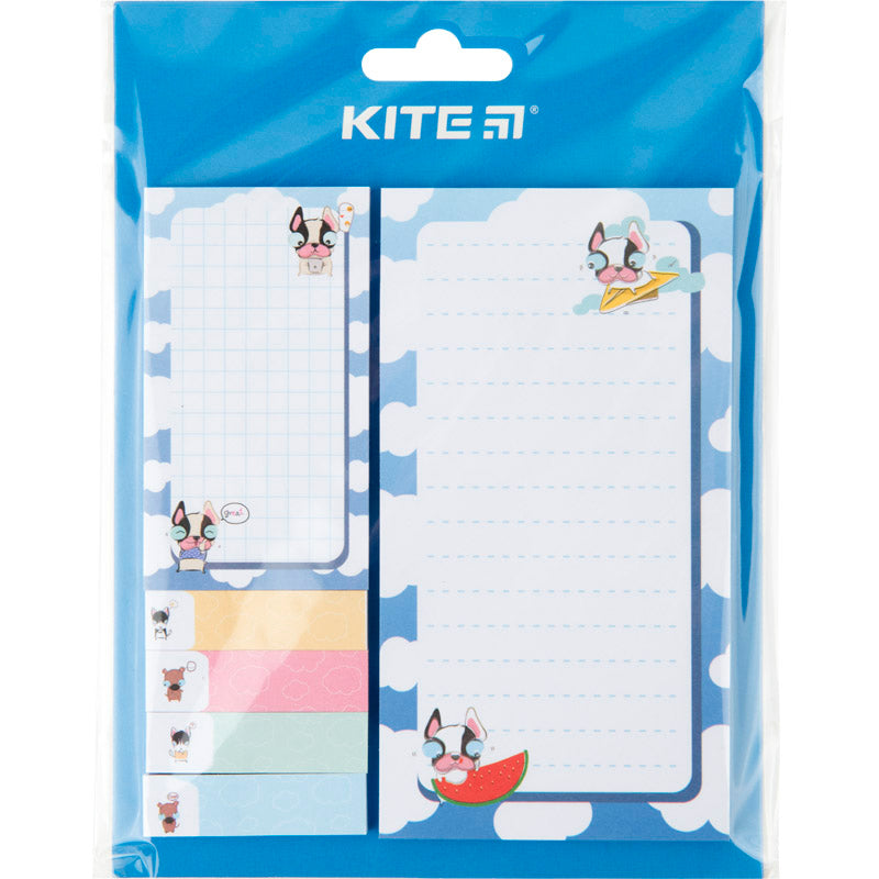 Блок бумаги с липким слоем Kite Funny dogs K22-299-2, набор