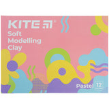 Пластилін восковий Kite Fantasy Pastel K22-1086-2P, 12 кольорів, 240 г Пластилін восковий Kite Fantasy Pastel K22-1086-2P, 12 кольорів, 240 г