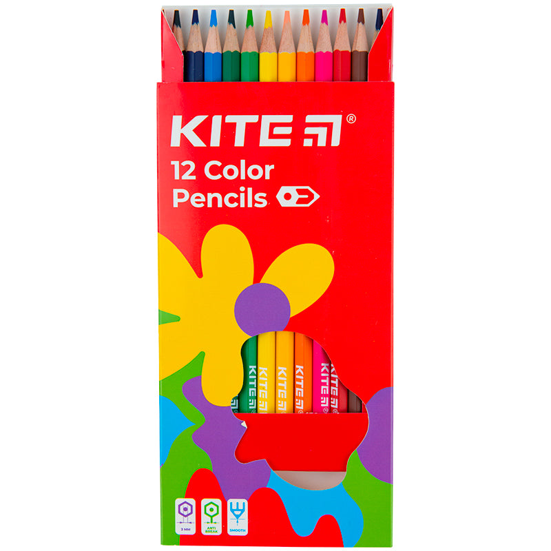 Олівці кольорові Kite Fantasy K22-051-2, 12 кольорів