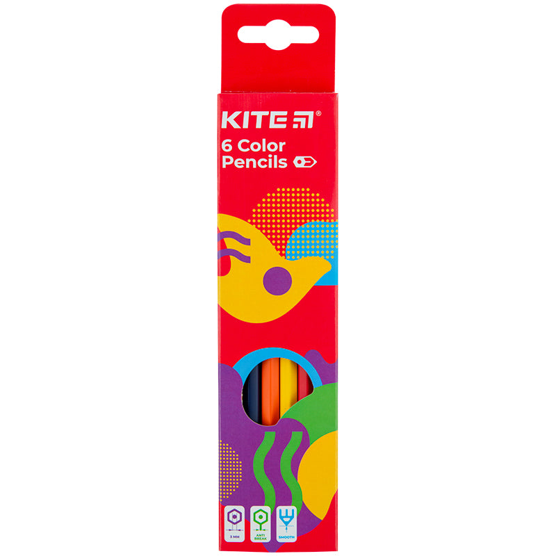 Карандаши цветные Kite Fantasy K22-050-2, 6 цветов