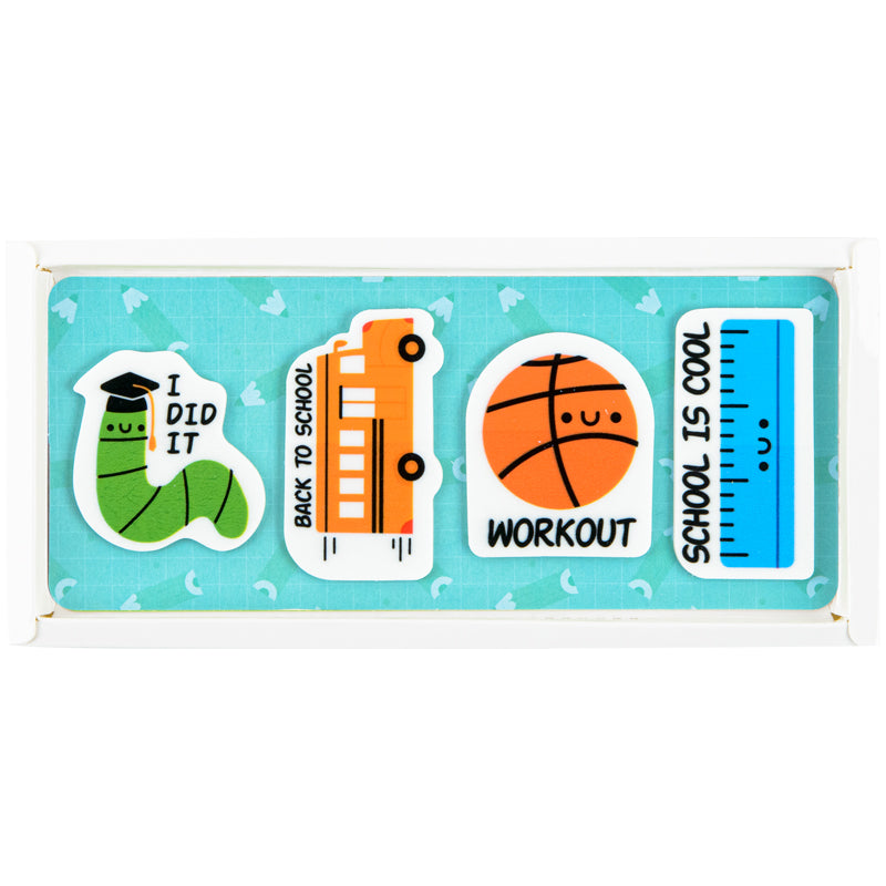 Закладки пластикові Kite School K22-479-4, 4x20 шт, 35х50 мм