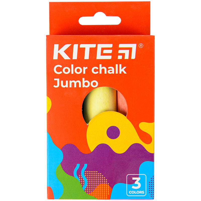 Крейда кольорова Kite Fantasy Jumbo К22-077-2, 3 кольори