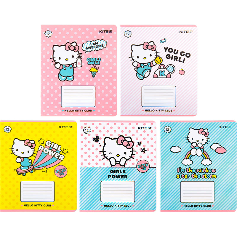 Зошит шкільний Kite Hello Kitty HK22-234, 12 аркушів, лінія