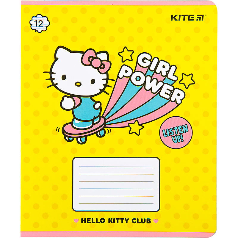 Зошит шкільний Kite Hello Kitty HK22-234, 12 аркушів, лінія