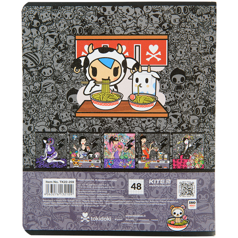 Зошит шкільний Kite tokidoki TK22-259, 48 аркушів, клітинка