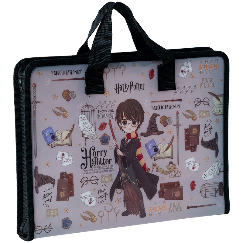 Папка-портфель на блискавці Kite Harry Potter HP23-202, 1 відділення, A4