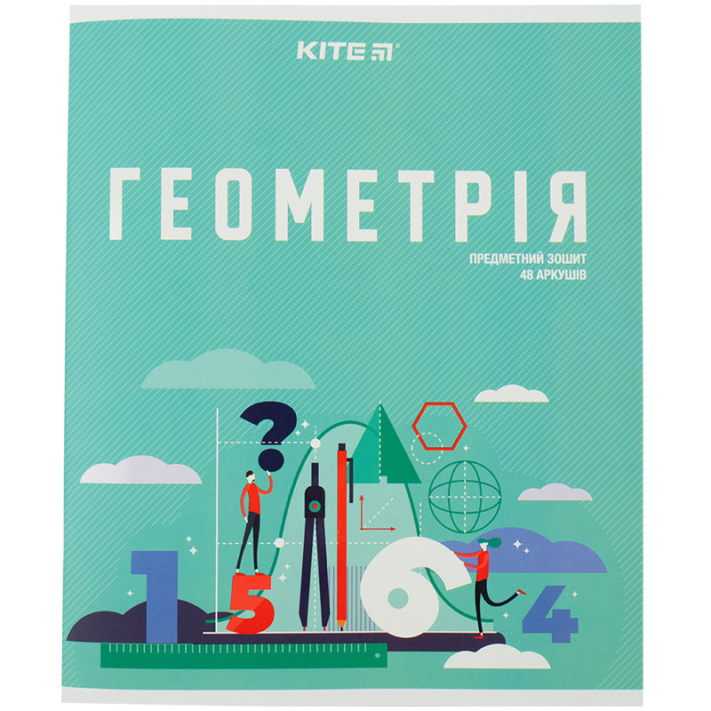 Зошит предметний Kite Urban K23-240-27, 48 аркушів, клітинка, геометрія
