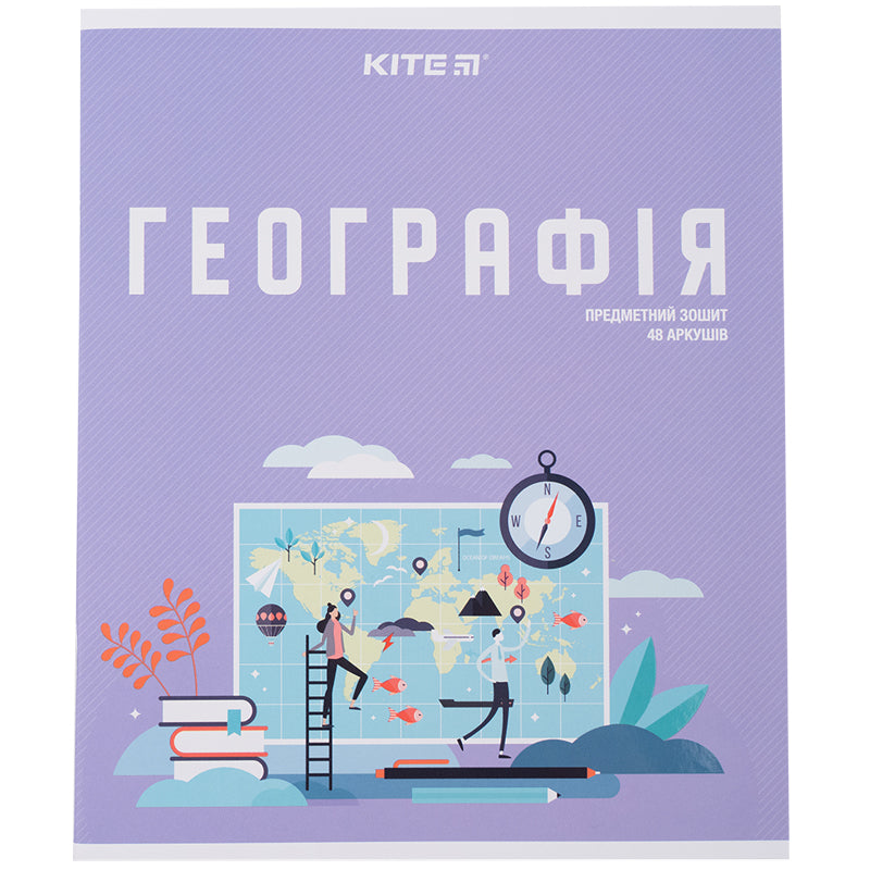 Зошит предметний Kite Urban K23-240-29, 48 аркушів, клітинка, географія