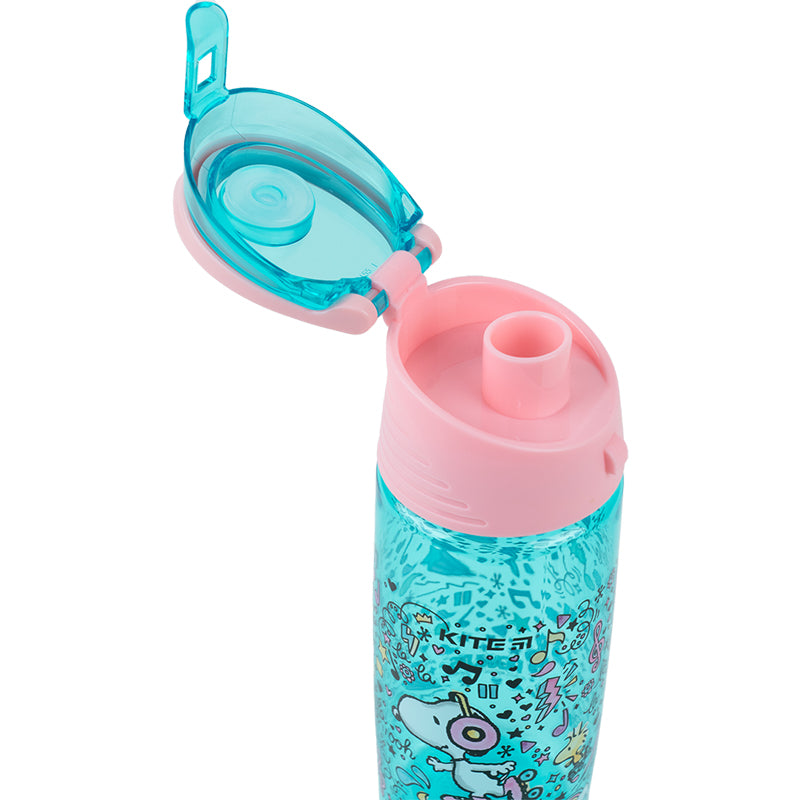 Бутылочка для воды Kite Peanuts Snoopy SN23-401, 550 мл, бирюзовая