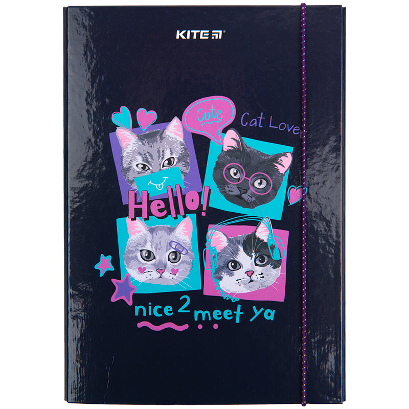 Папка для зошитів на гумці Kite So Sweet K23-210-1, картон