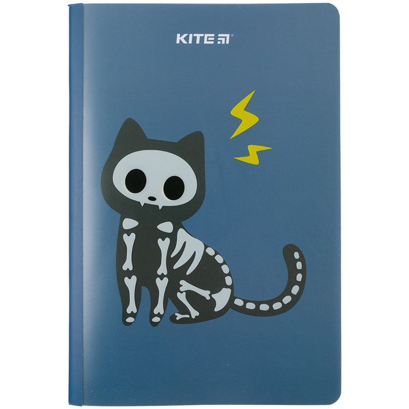 Блокнот Kite Cat sceleton K23-460-1, А5+, 40 аркушів, клітинка