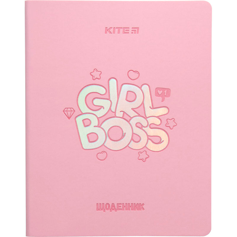 Щоденник шкільний Kite Girl boss K23-283-3, м'яка обкладинка, PU