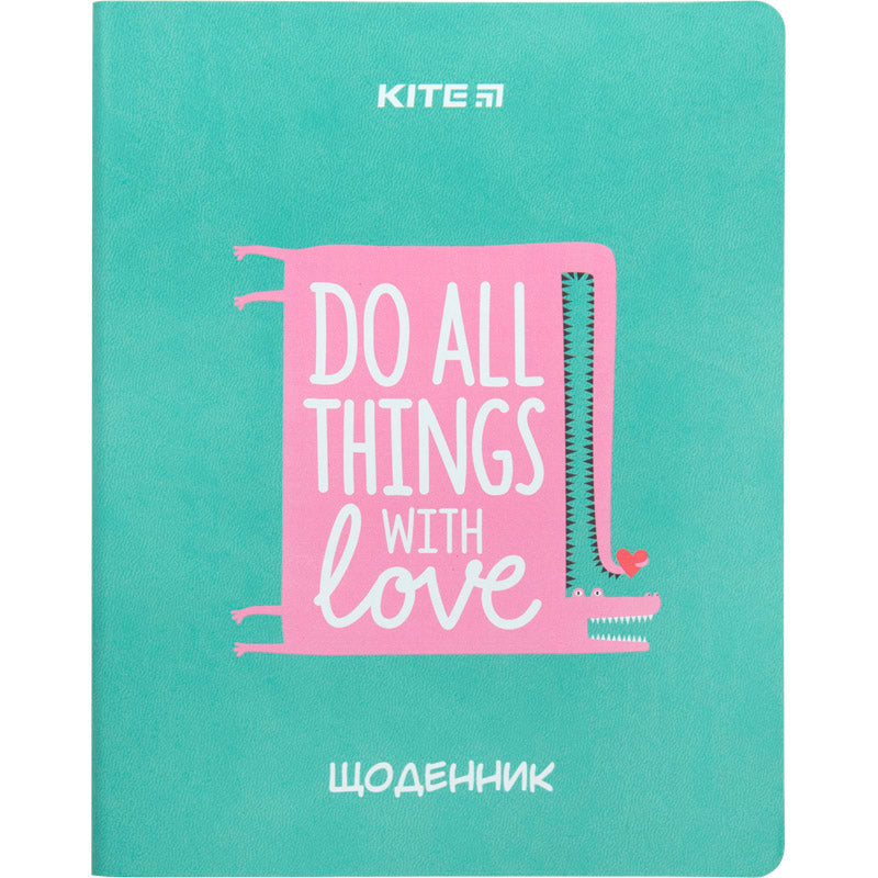 Щоденник шкільний Kite Things with love K23-283-4, м'яка обкладинка, PU