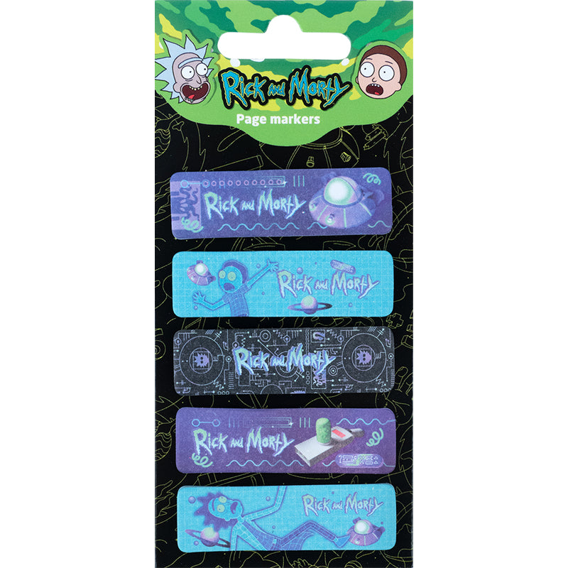 Закладка паперова з малюнком Kite Rick and Morty RM23-480, 100 шт, 5х15х50 мм, прямокутна