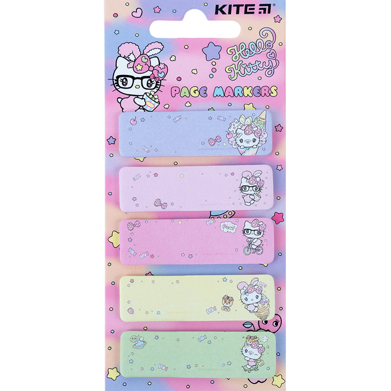 Закладка бумажная с рисунком Kite Hello Kitty HK23-480, 100 шт, 5х15х50 мм, прямоугольная