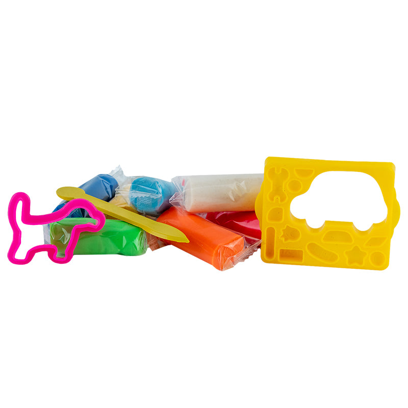 Тісто для ліпки кольорове Kite Hot Wheels HW23-137, 8*20г+2 формочки+стек