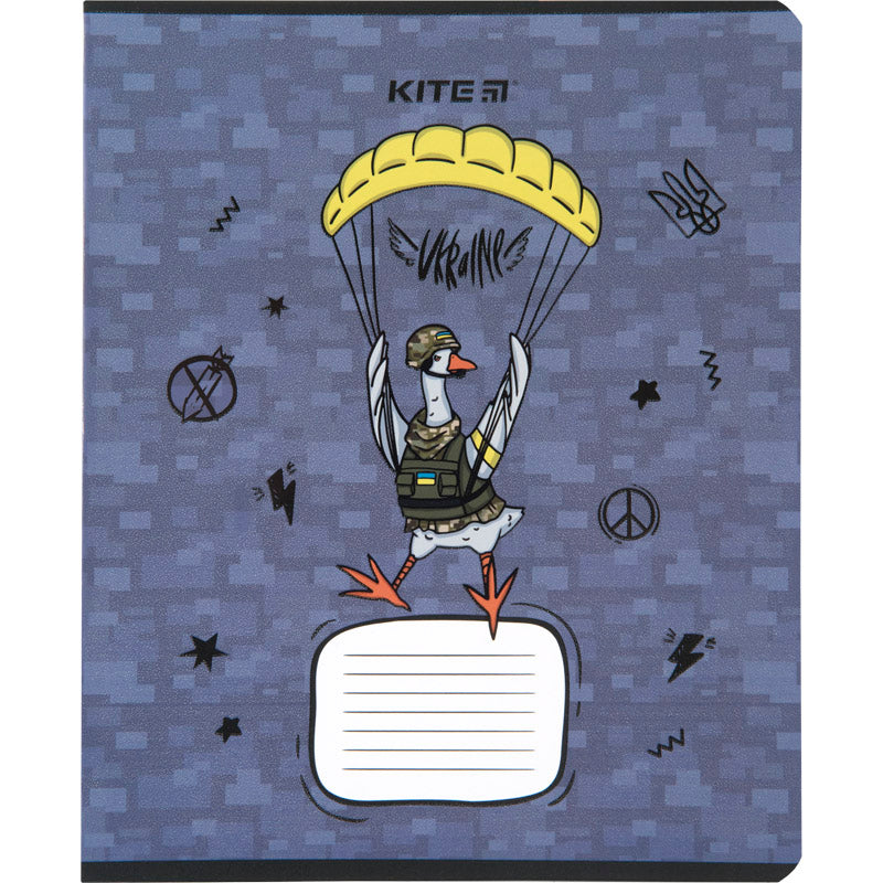 Зошит шкільний Kite Хоробрі тварини K23-234-1, 12 аркушів, лінія