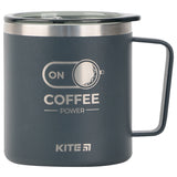 Термокружка Kite K22-379-01-2, 400 мл, графіт Coffee ON Термокружка Kite K22-379-01-2, 400 мл, графіт Coffee ON
