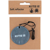 Подвеска мягкая светоотражающая Kite K23-110-1, круглая, темно-серая Подвеска мягкая светоотражающая Kite K23-110-1, круглая, темно-серая