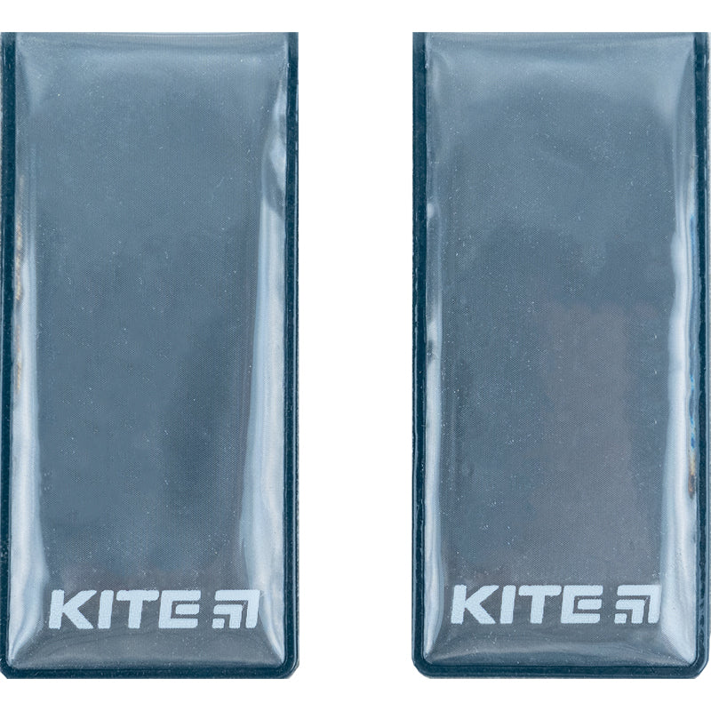 Набор магнитных клипс светоотражающих Kite K23-113-1, темно-серые
