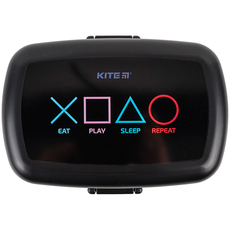 Ланчбокс с наполнением Kite K23-180-3, 1150 мл, черный