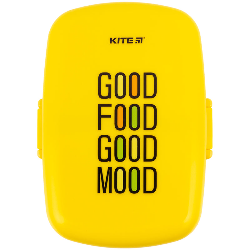 Ланчбокс с наполнением Kite K23-180-4, 1150 мл, желтый