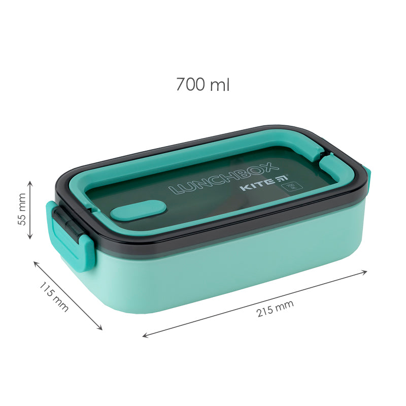 Ланчбокс с наполнением Kite K23-182-2, 700 мл, зеленый