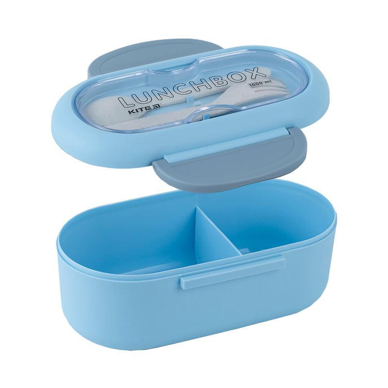 Ланчбокс з розділювачем Kite K23-185-2, 1000 мл, блакитний