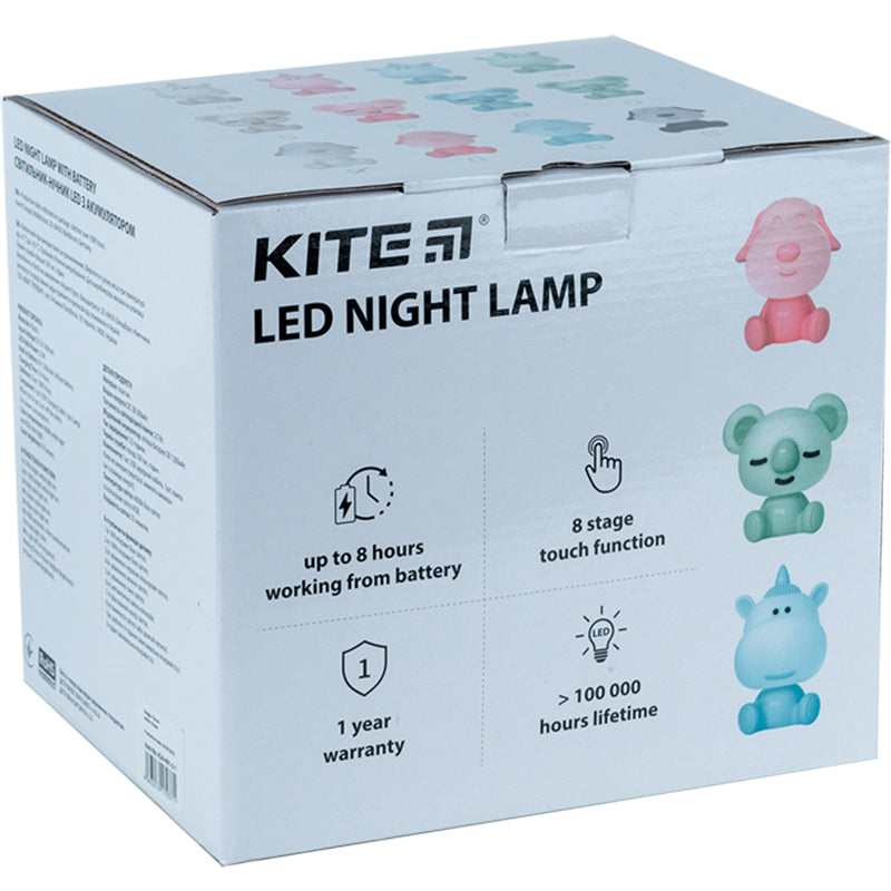 Светильник-ночник LED с аккумулятором Koala Kite K24-491-2-2, розовый