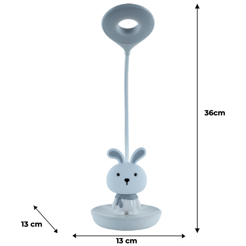 Настольная лампа LED с аккумулятором Bunny Kite K24-492-1-1, белый
