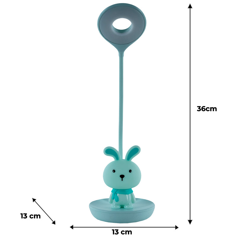 Настольная лампа LED с аккумулятором Bunny Kite K24-492-1-4, зеленый