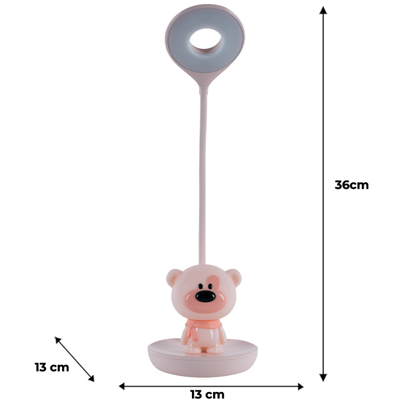 Настільна лампа LED з акумулятором Bear Kite K24-492-2-2, рожевий