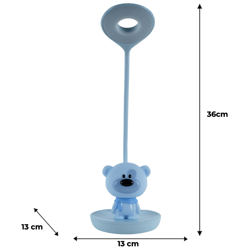 Настольная лампа LED с аккумулятором Bear Kite K24-492-2-3, голубой