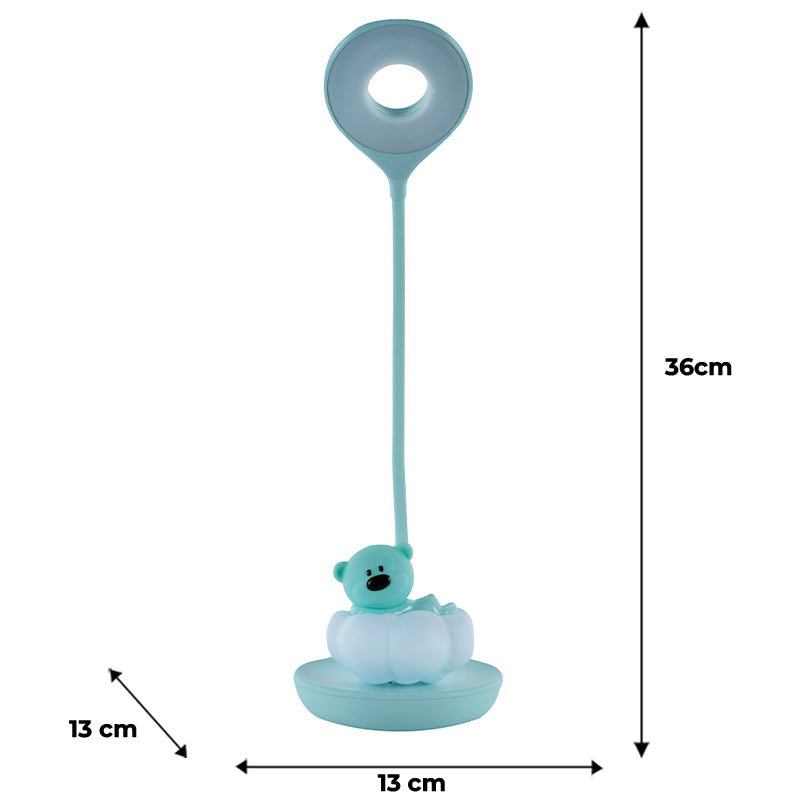 Настільна лампа LED з акумулятором Cloudy Bear Kite K24-493-2-4, зелений