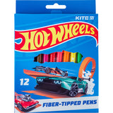 Фломастери Kite Hot Wheels HW24-447, 12 кольорів Фломастери Kite Hot Wheels HW24-447, 12 кольорів